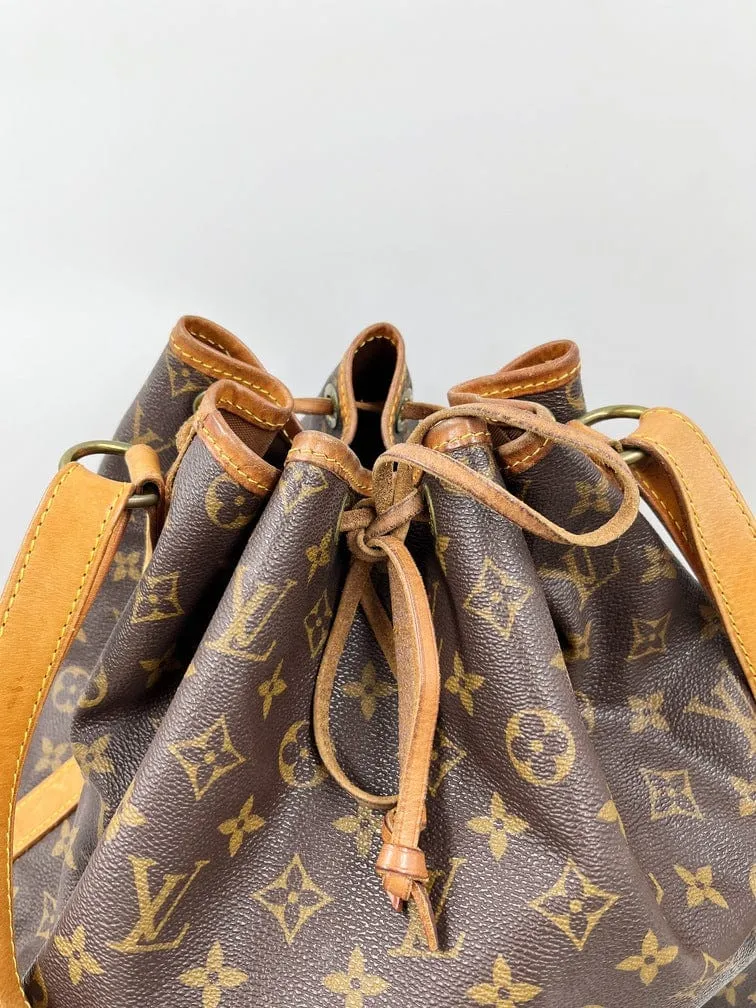 Louis Vuitton Noé Monogram Canvas Brown Bag 1998