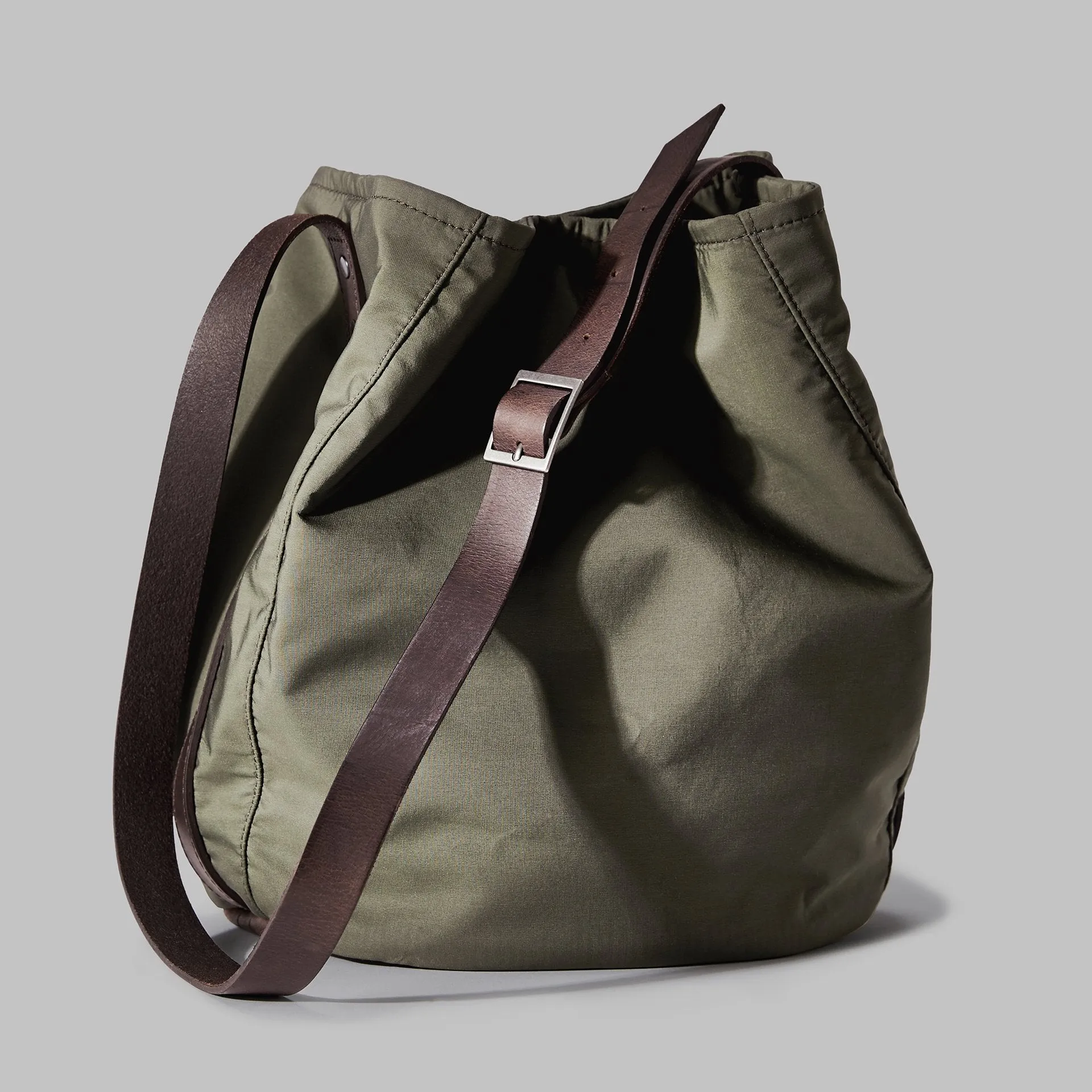 Moseley Green Nylon Bucket Bag