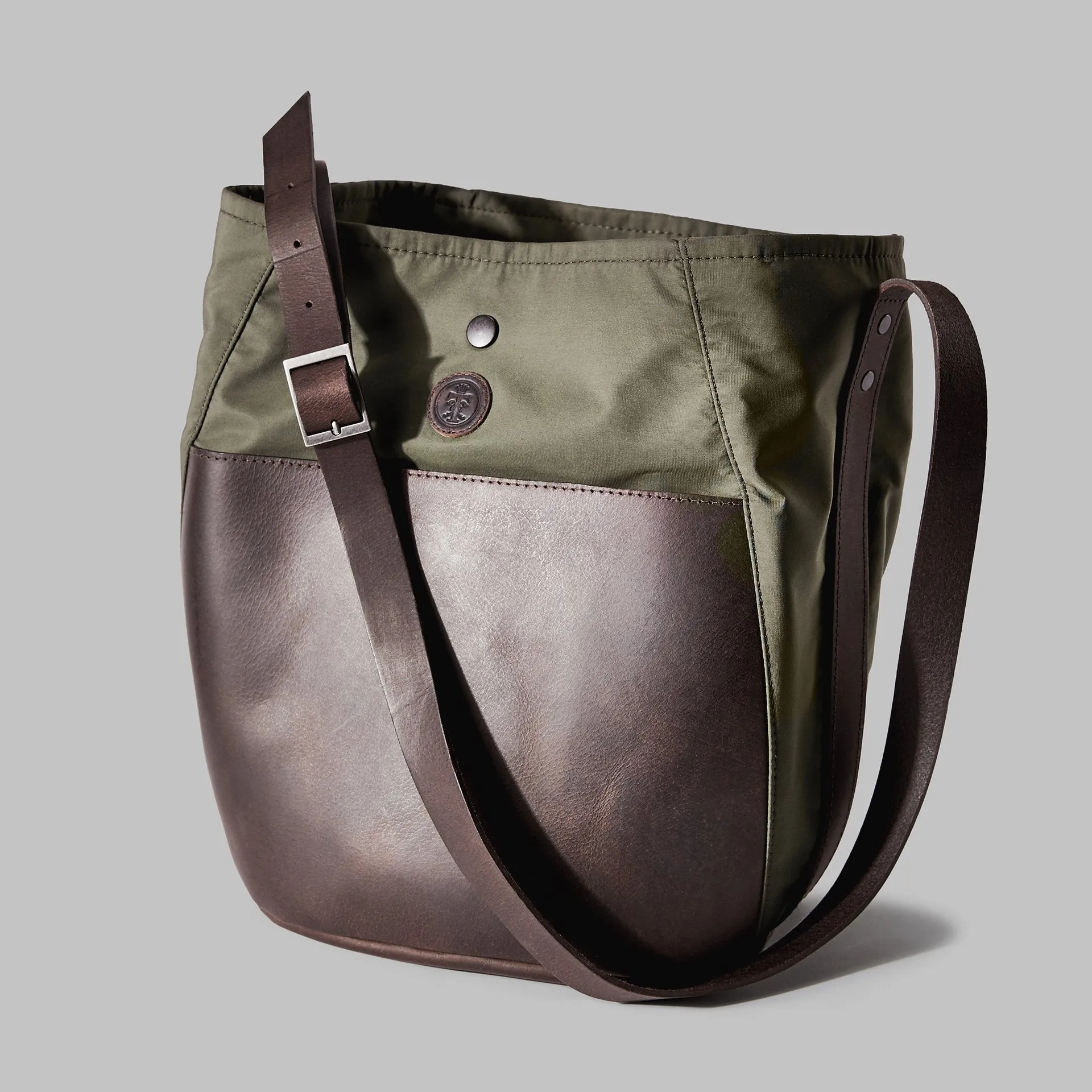 Moseley Green Nylon Bucket Bag