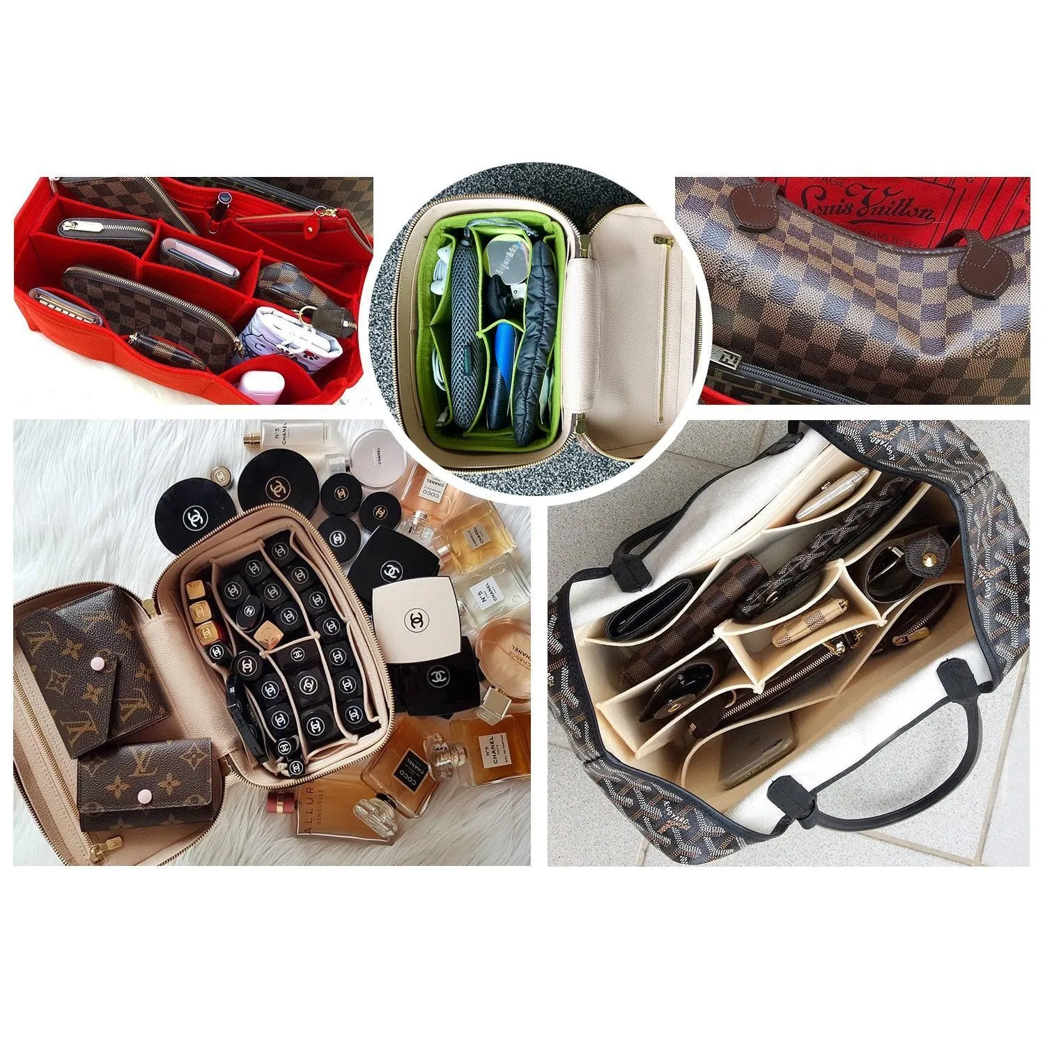 Multi-Pocket Handbag Organizer