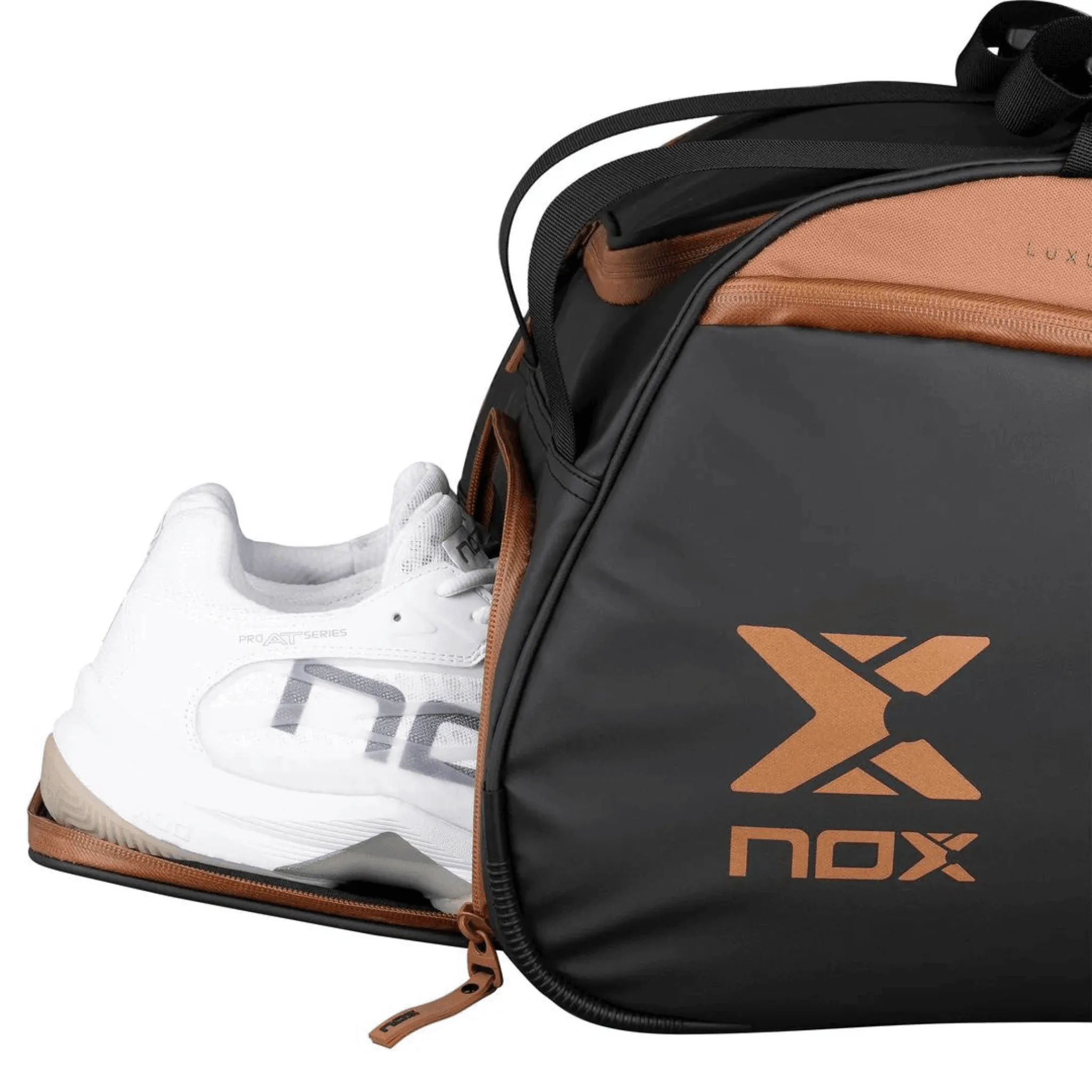 Nox LUXURY OPEN SERIES PADEL BAG BLACK/BROWN