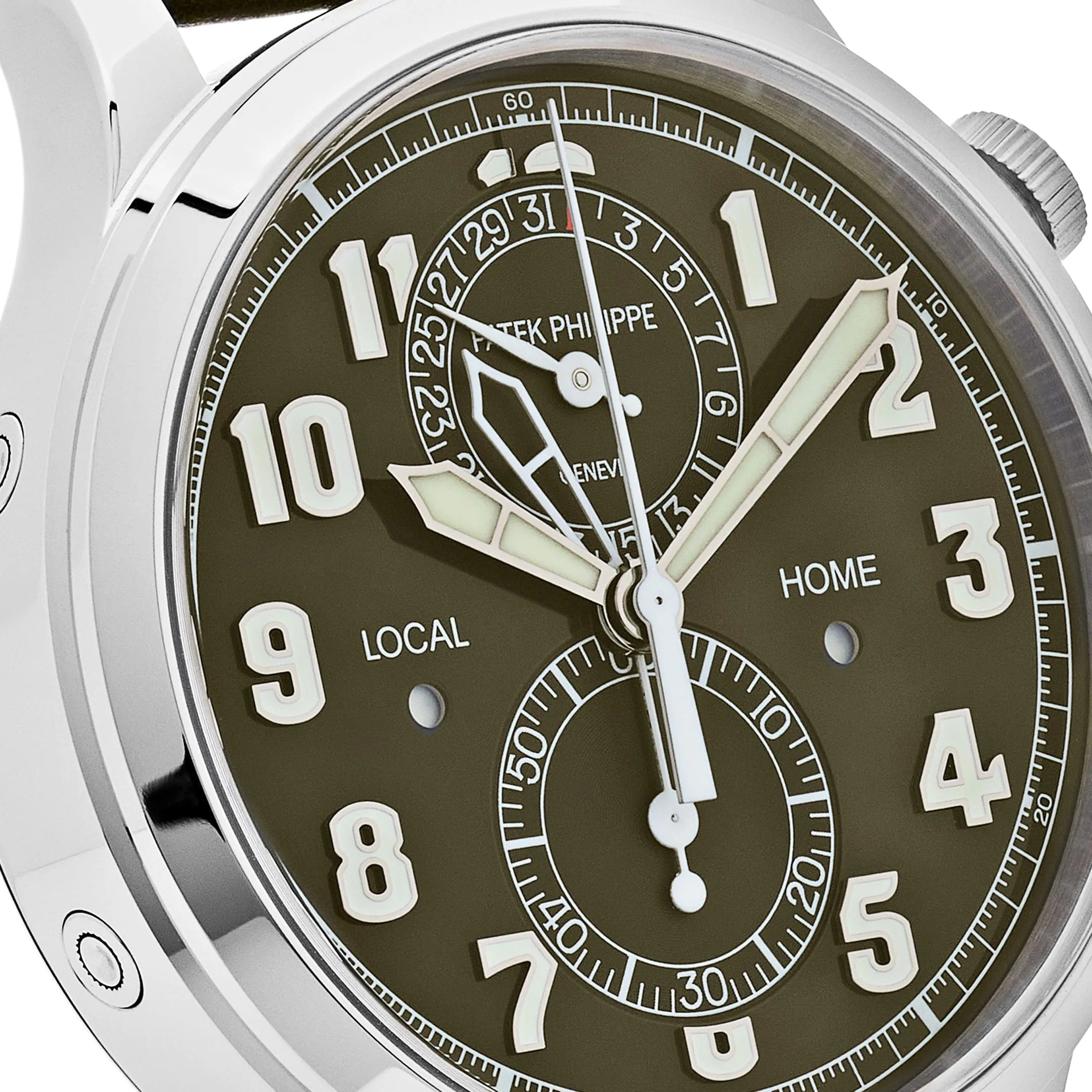 Patek Philippe Complications 5924G-010 Calatrava Travel Time Green Dial 'Pilot' Chronograph (2023)