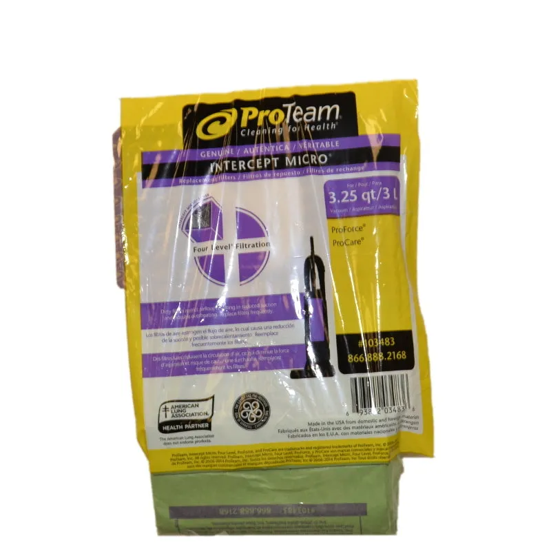 ProTeam ProForce Sierra Vacuum Bags - 10 Pack