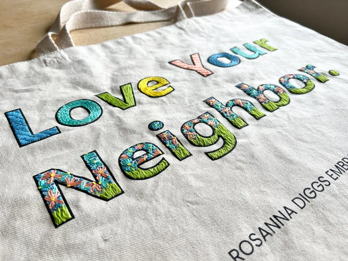 Rosanna Diggs Tote Bag Embroidery Kit