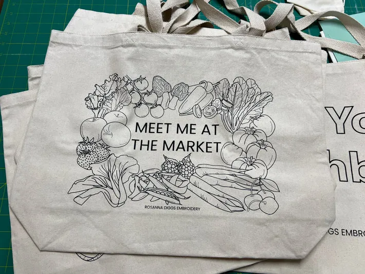 Rosanna Diggs Tote Bag Embroidery Kit