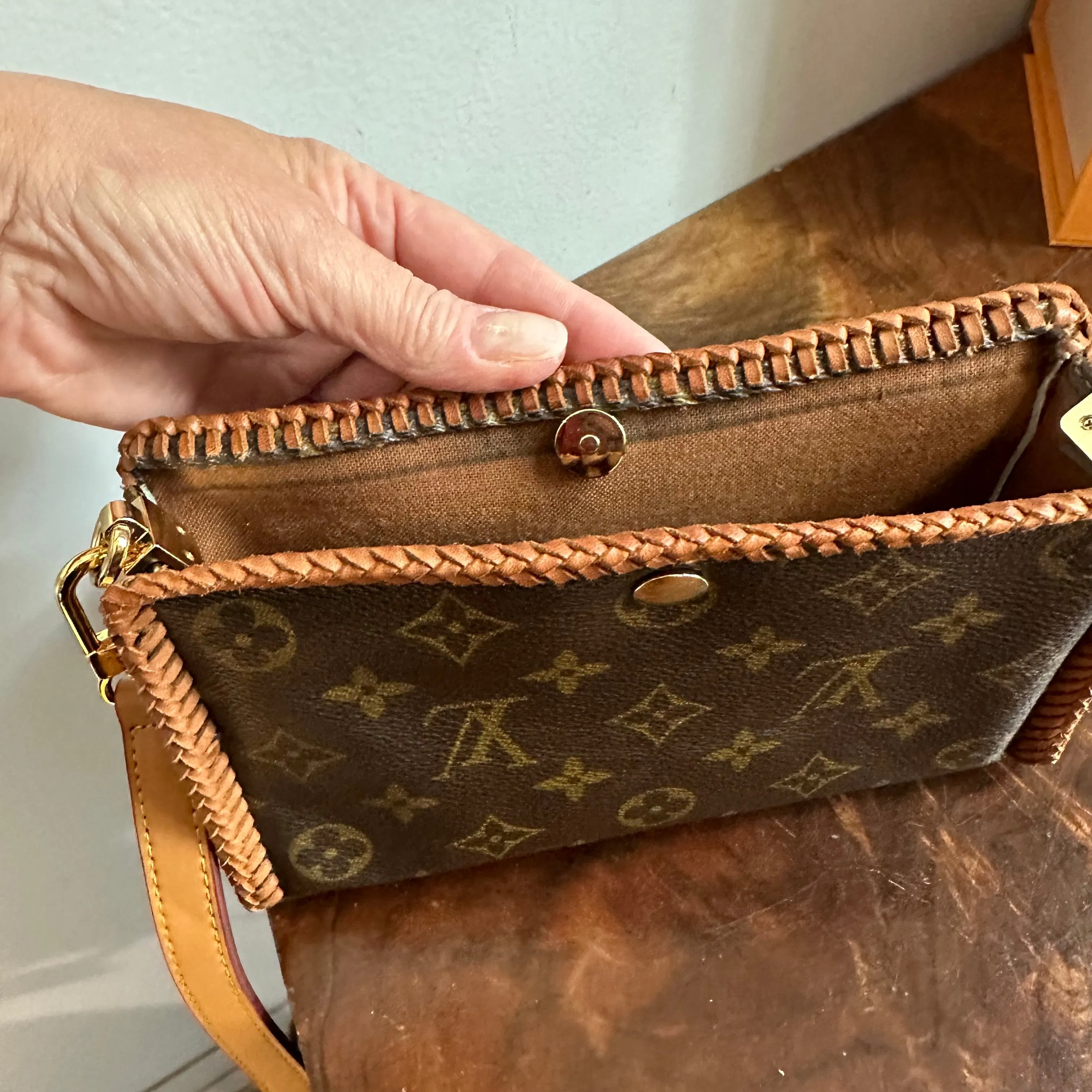 The Cygnet Crossbody - Vintage LV Monogram in Vachetta