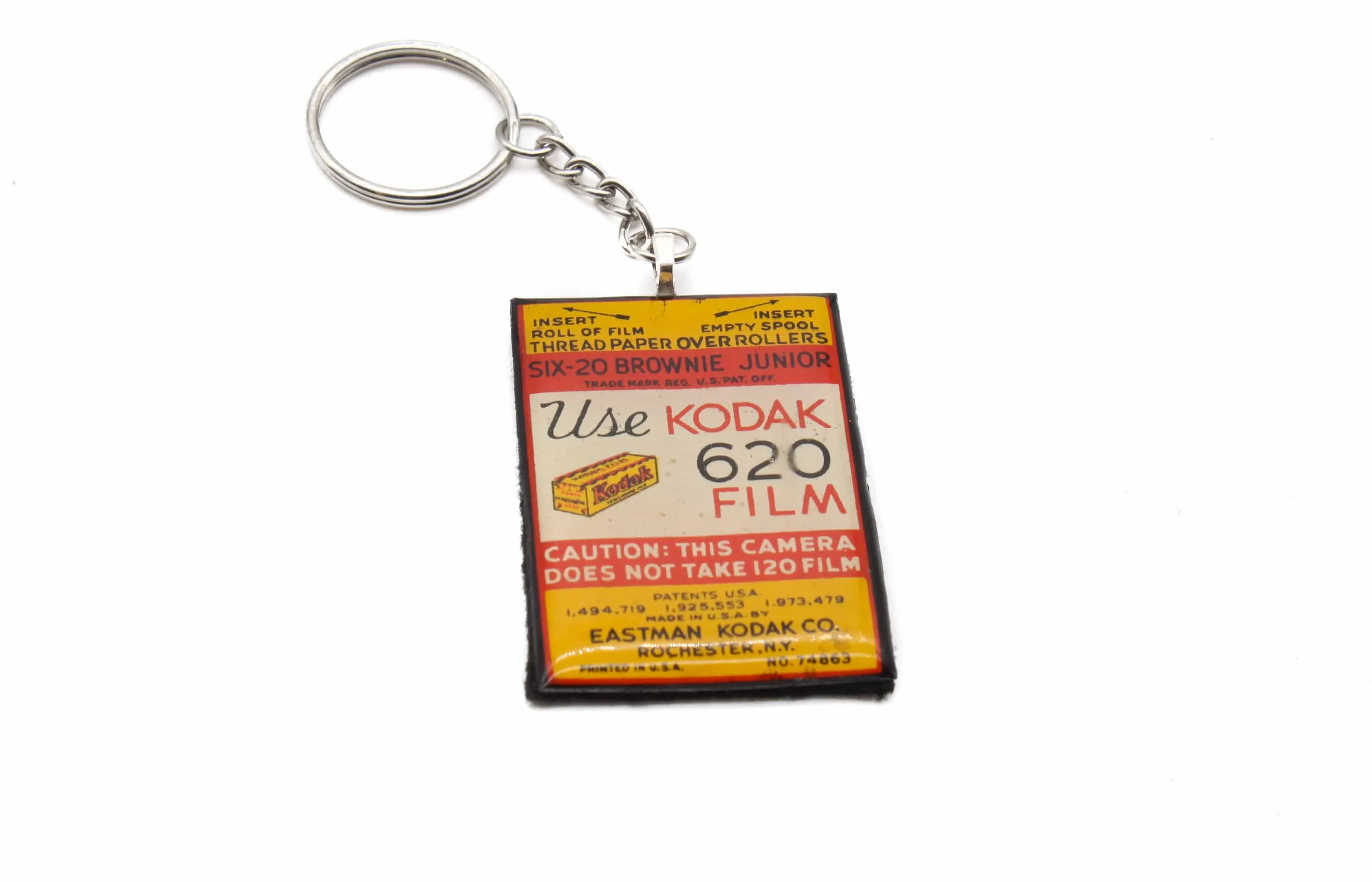 Vintage Kodak 620 Roll Film Keychain, Style 2, unique gifts for him and her, Photographer gift