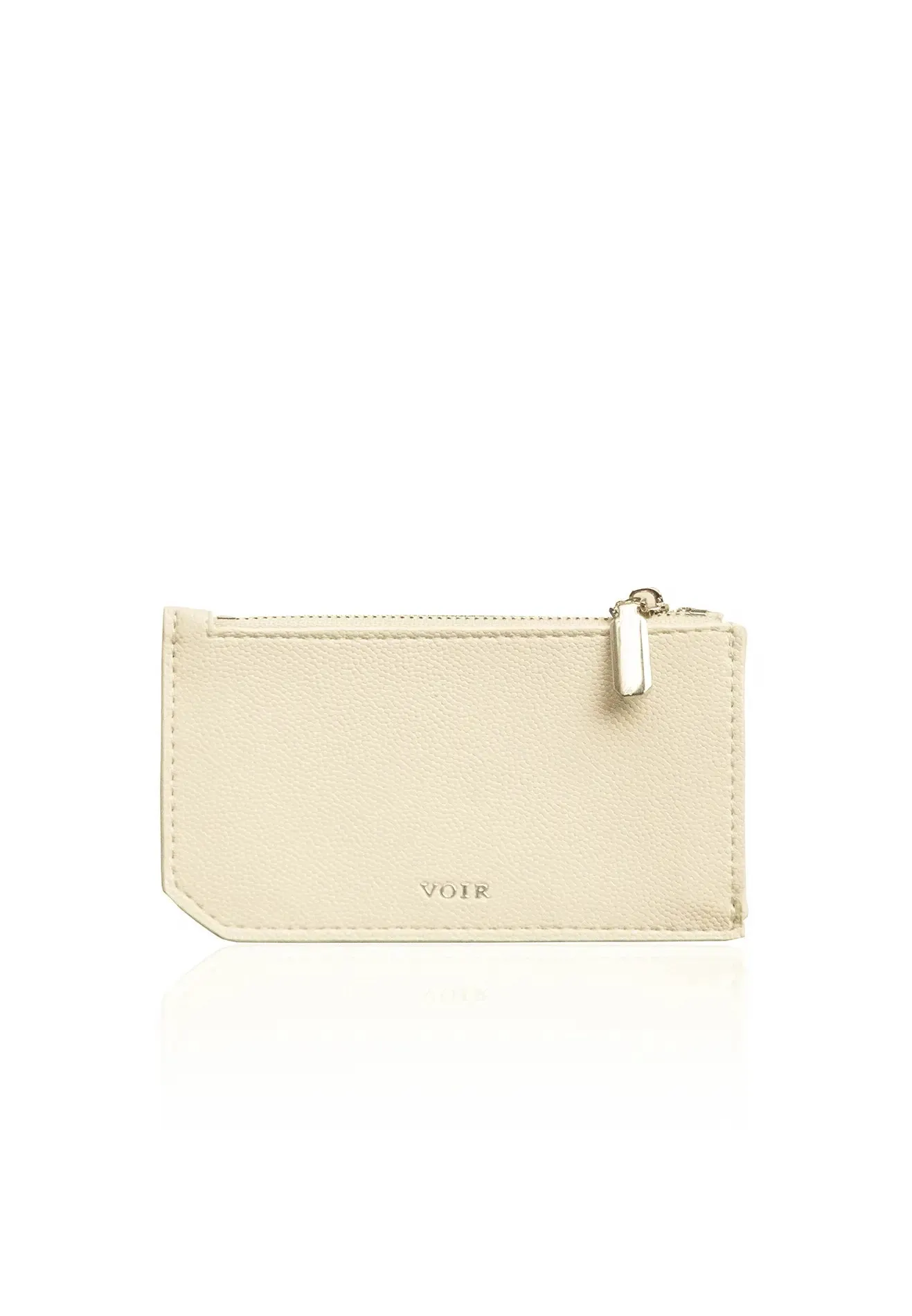 VOIR Logo Classic Multi-Slots Zipper Card Holder