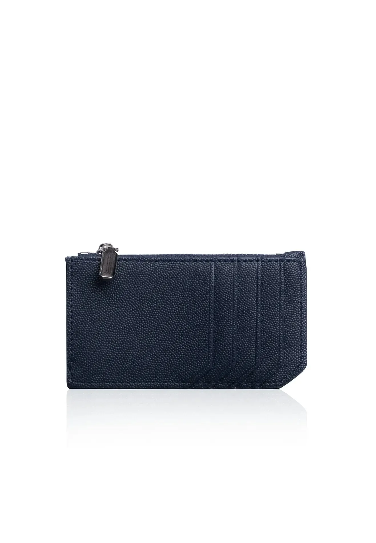 VOIR Logo Classic Multi-Slots Zipper Card Holder