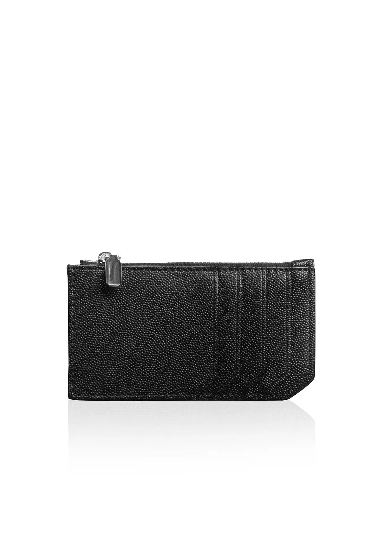 VOIR Logo Classic Multi-Slots Zipper Card Holder