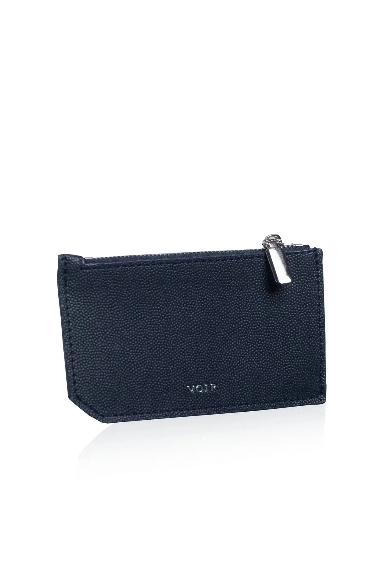 VOIR Logo Classic Multi-Slots Zipper Card Holder