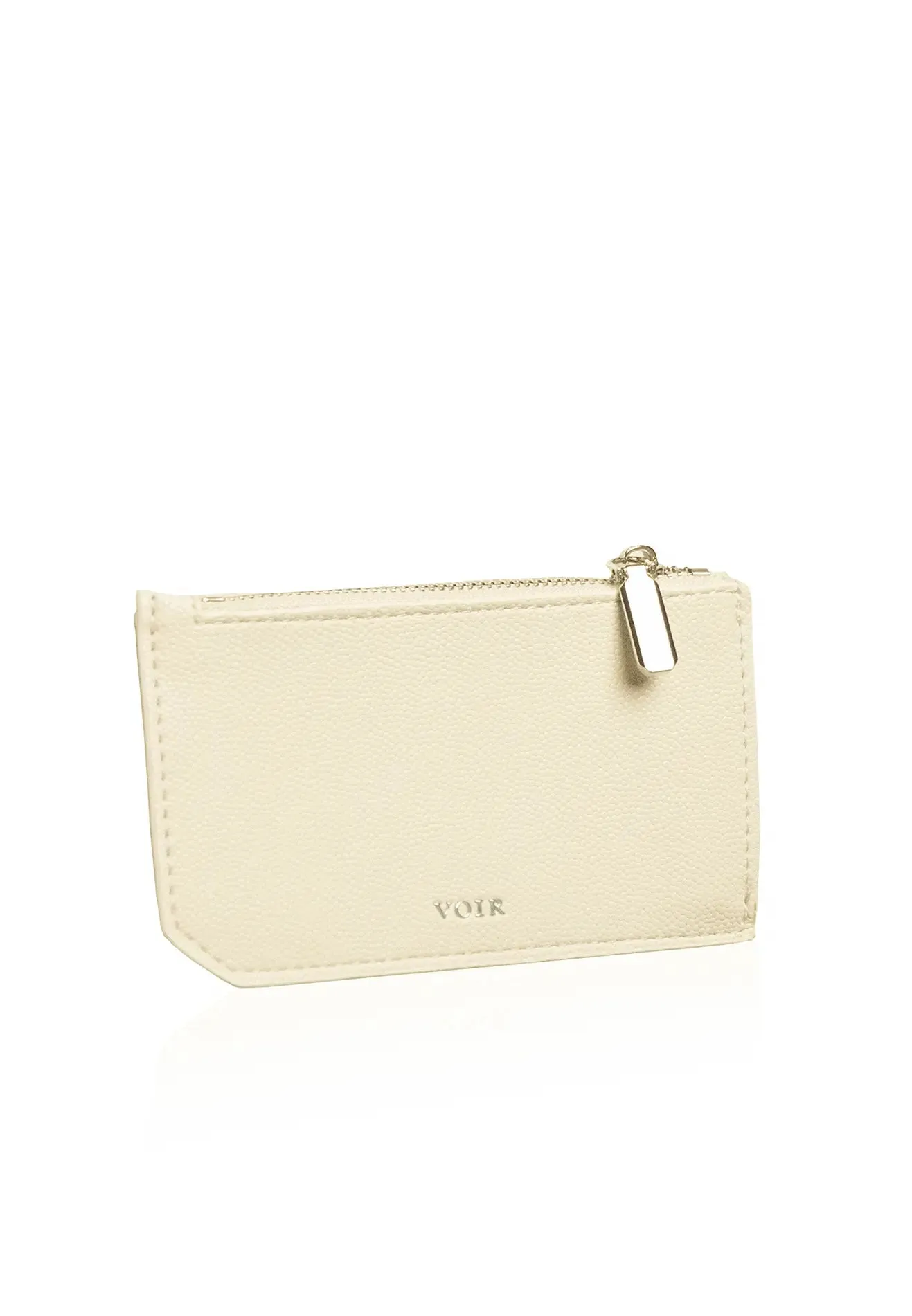 VOIR Logo Classic Multi-Slots Zipper Card Holder