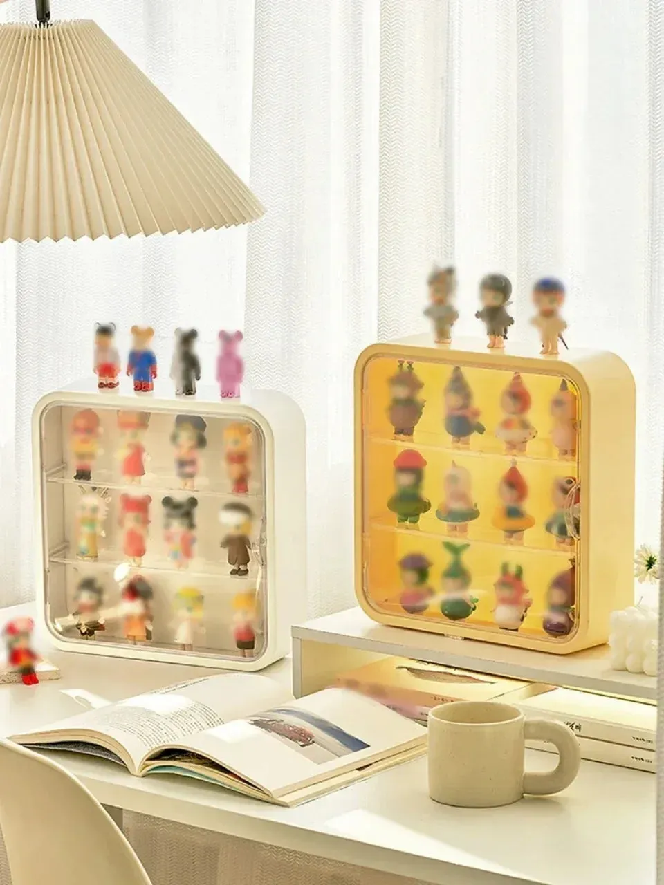 Wall Mounted Blind Box Storage Box | Dust Proof Magnetic Suction Figurine Display Stand | Toy Organizer