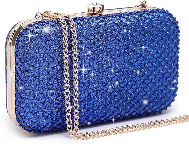 Womens Sparkling Rhinestone Clutch Evening Purse for Prom Party Wedding Dasein